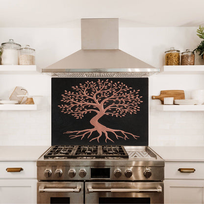 Tree with Roots Copper Kitchen Backsplash