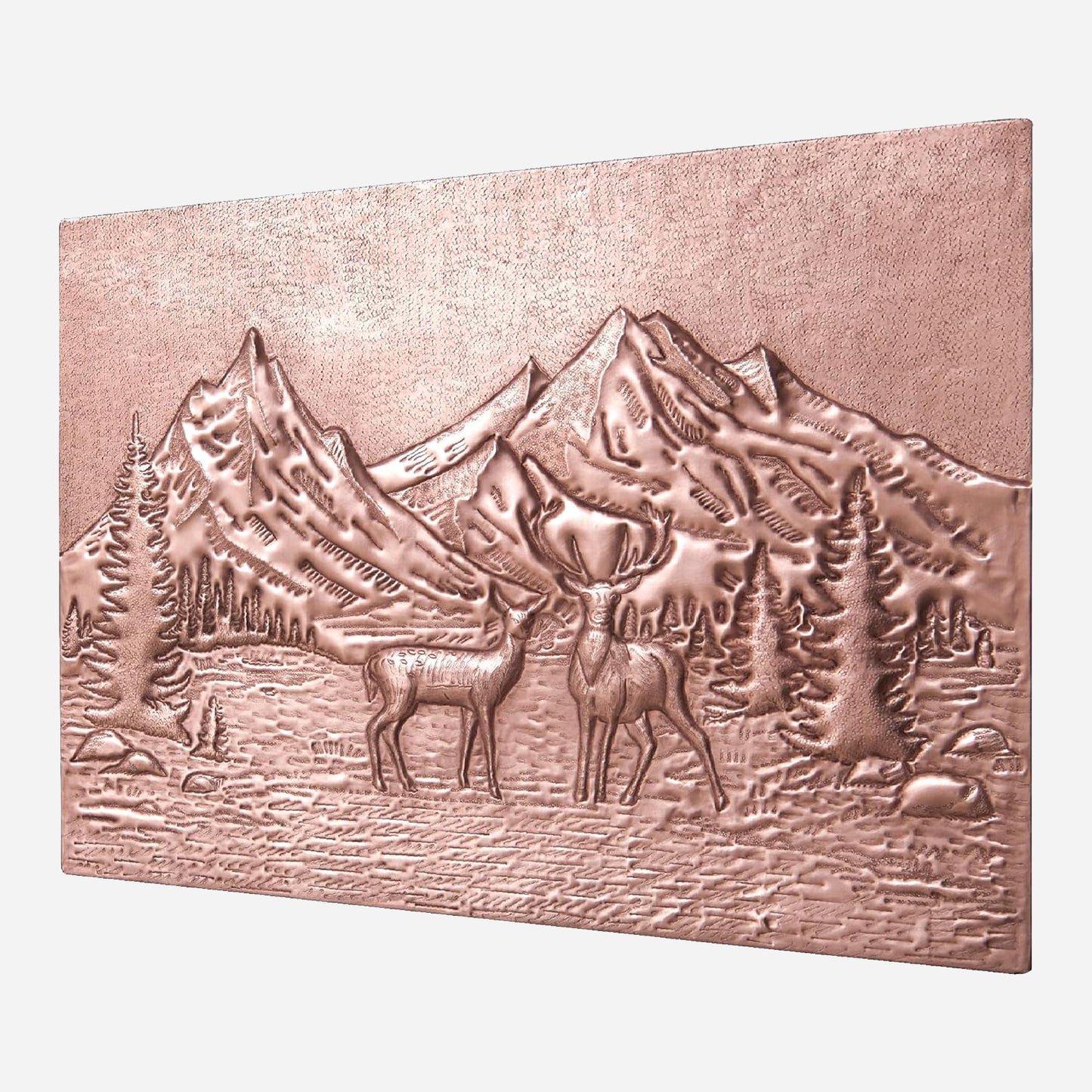 Wild Nature Scene Copper Kitchen Backsplash