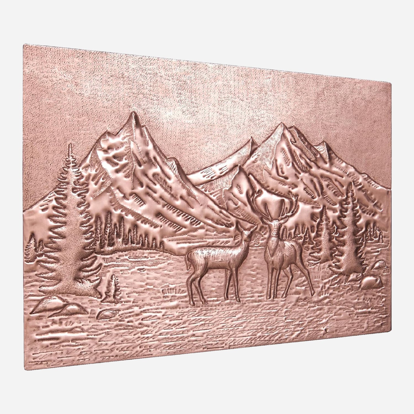 Wild Nature Scene Copper Kitchen Backsplash