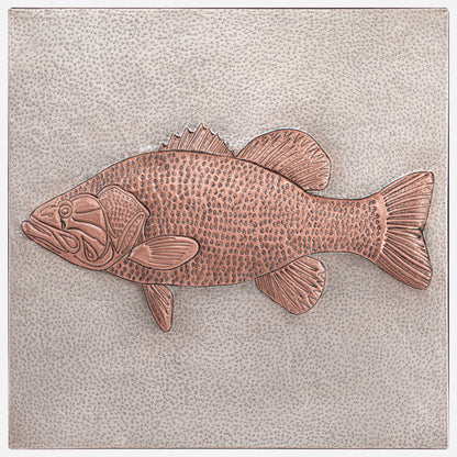 Largemouth Bass Fish Copper Kitchen Backsplash