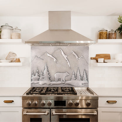 Copper Backsplash( Bear Scene, Gray Color)