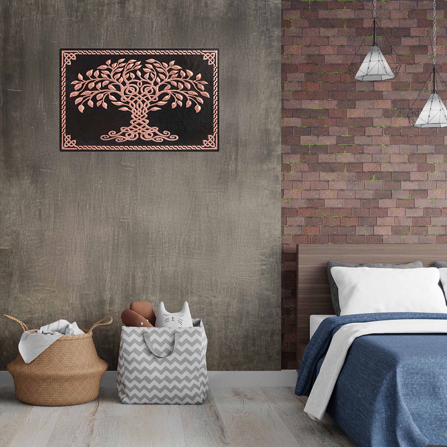 Copper Celtic Tree of Life 19.8"x30.9" Black - Natuross