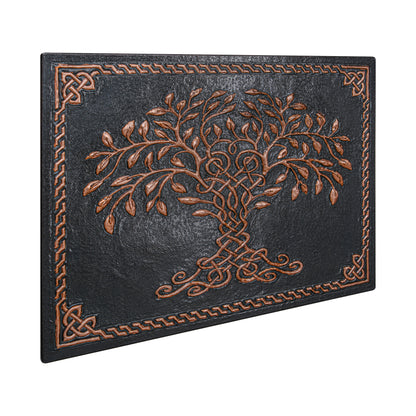 Black Tree of Life Copper Backsplash | Luxury Handmade Copper Kitchen Wall Art - Natuross