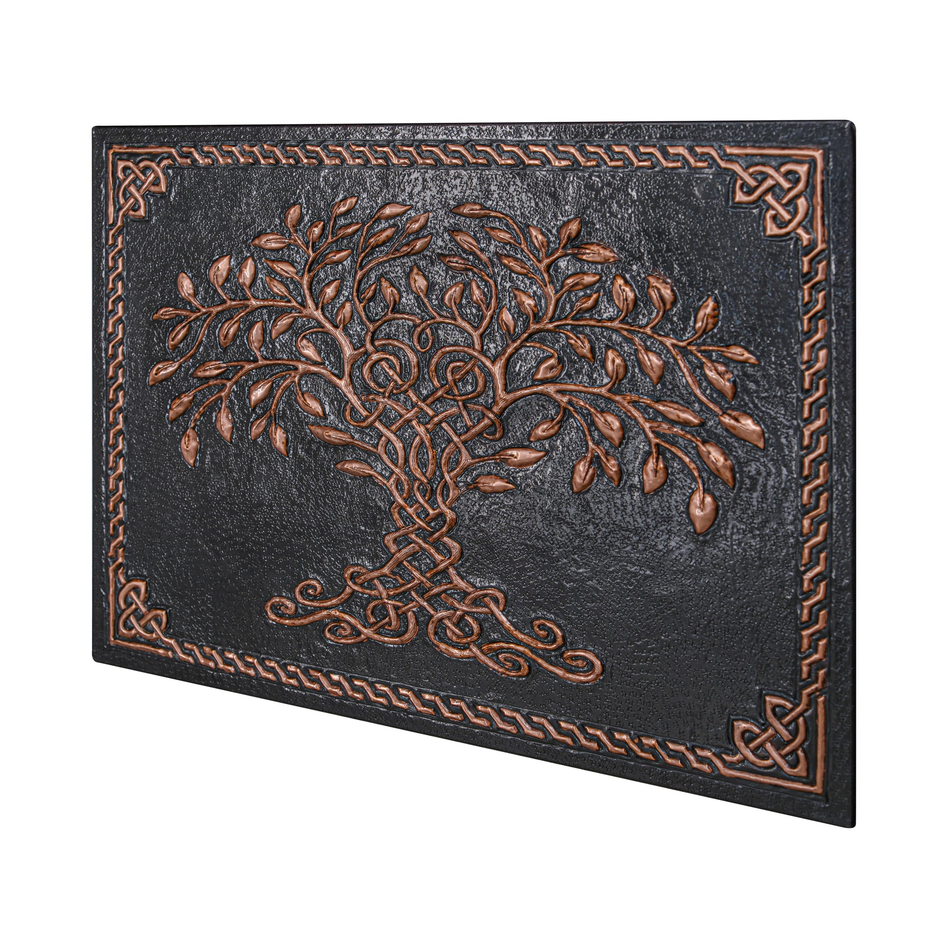 Black Tree of Life Copper Backsplash | Luxury Handmade Copper Kitchen Wall Art - Natuross