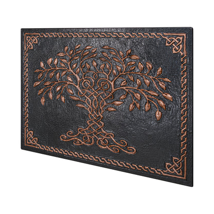 Black Tree of Life Copper Backsplash | Luxury Handmade Copper Kitchen Wall Art - Natuross