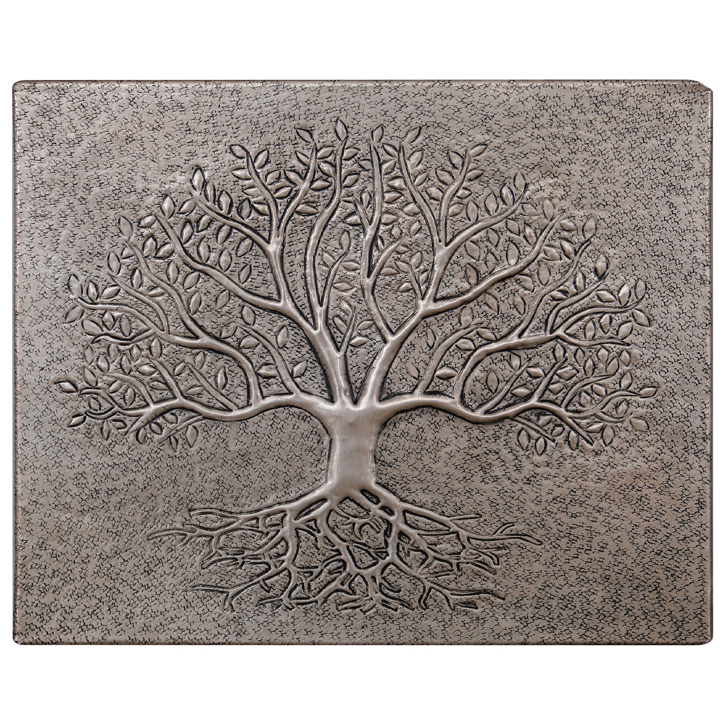 Gray Tree With Roots Copper Backsplash | Metallic Handmade Copper Kitchen Backsplash Panel - Natuross
