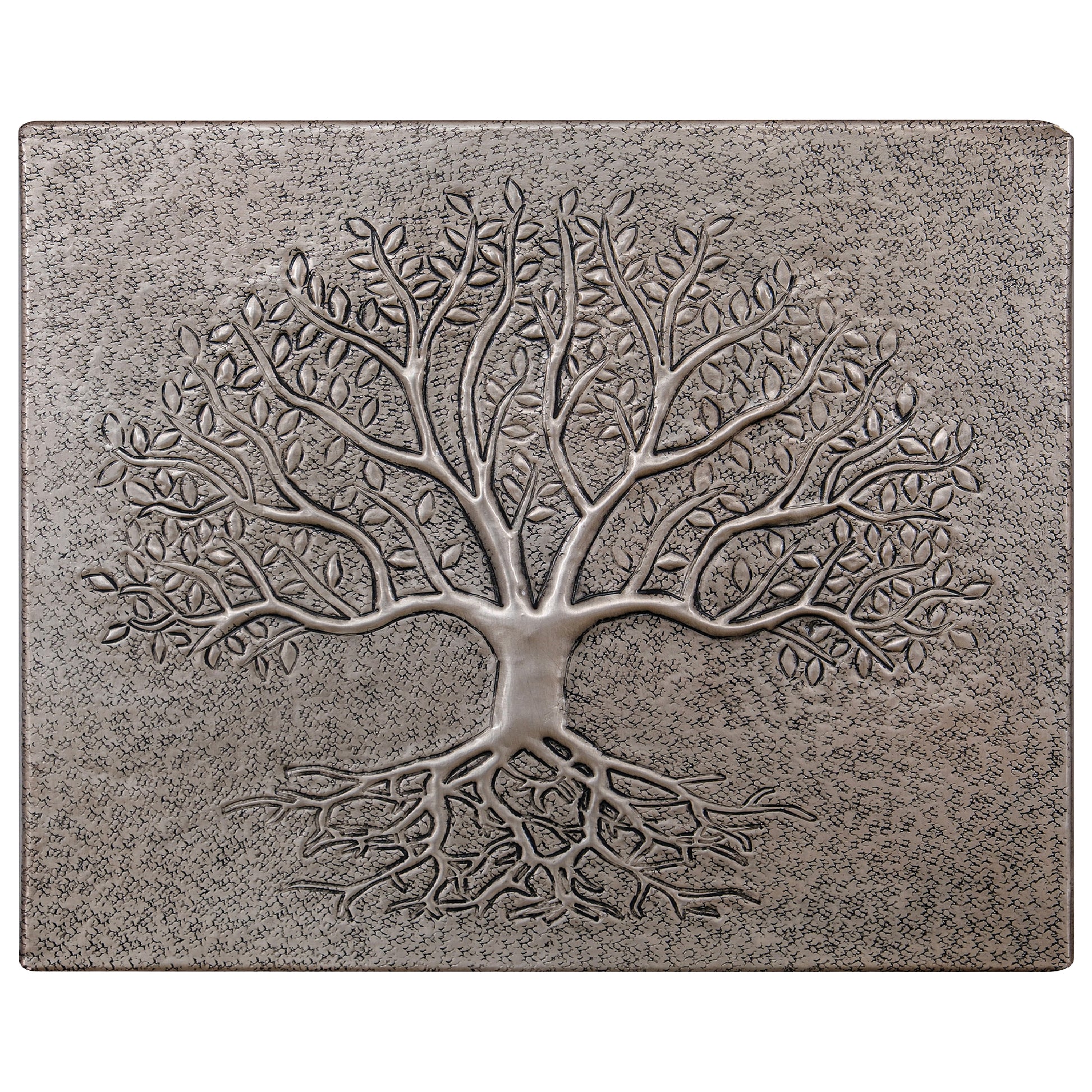 Gray Tree With Roots Copper Backsplash | Metallic Handmade Copper Kitchen Backsplash Panel - Natuross