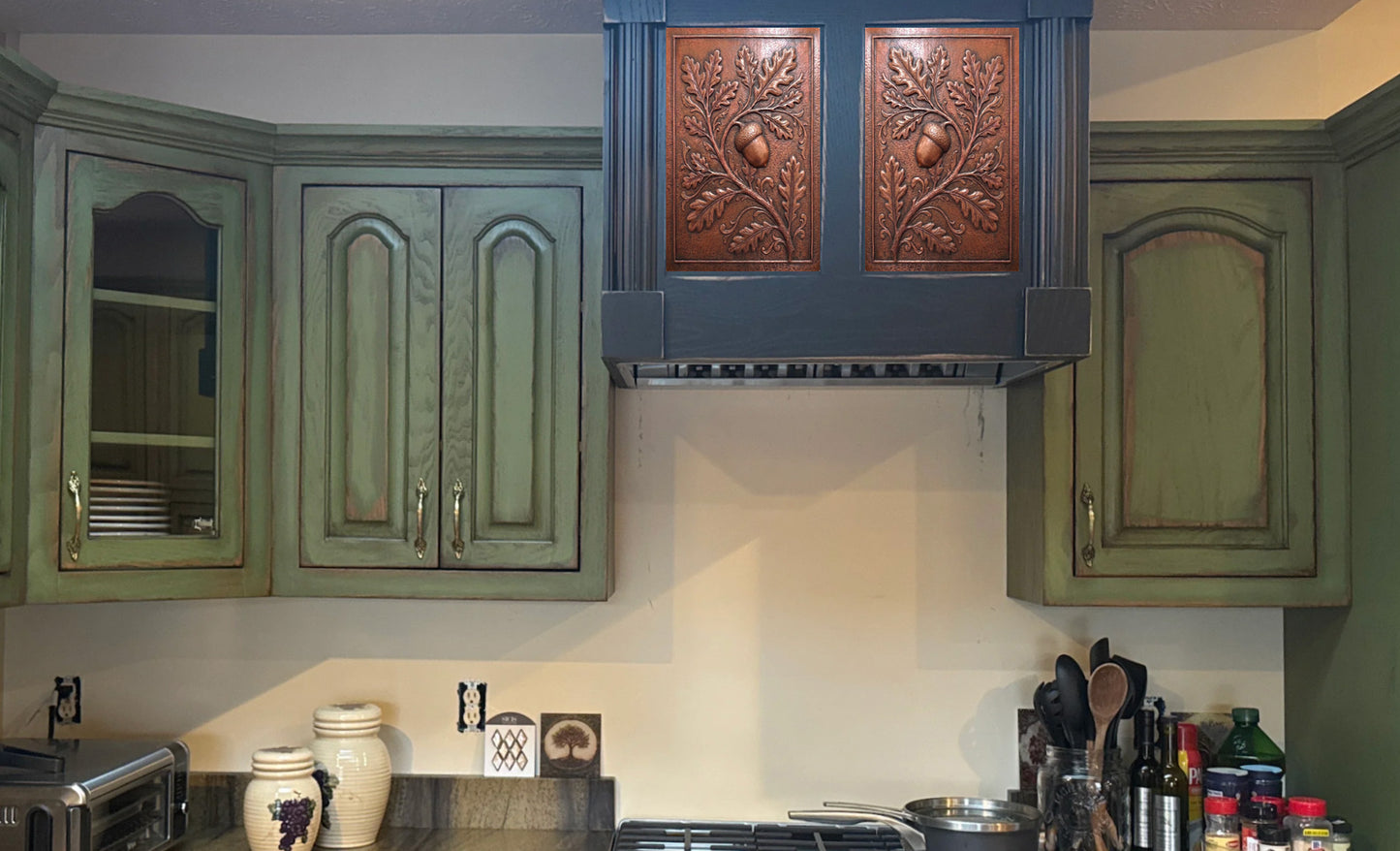 Copper Cabinet Door Inserts