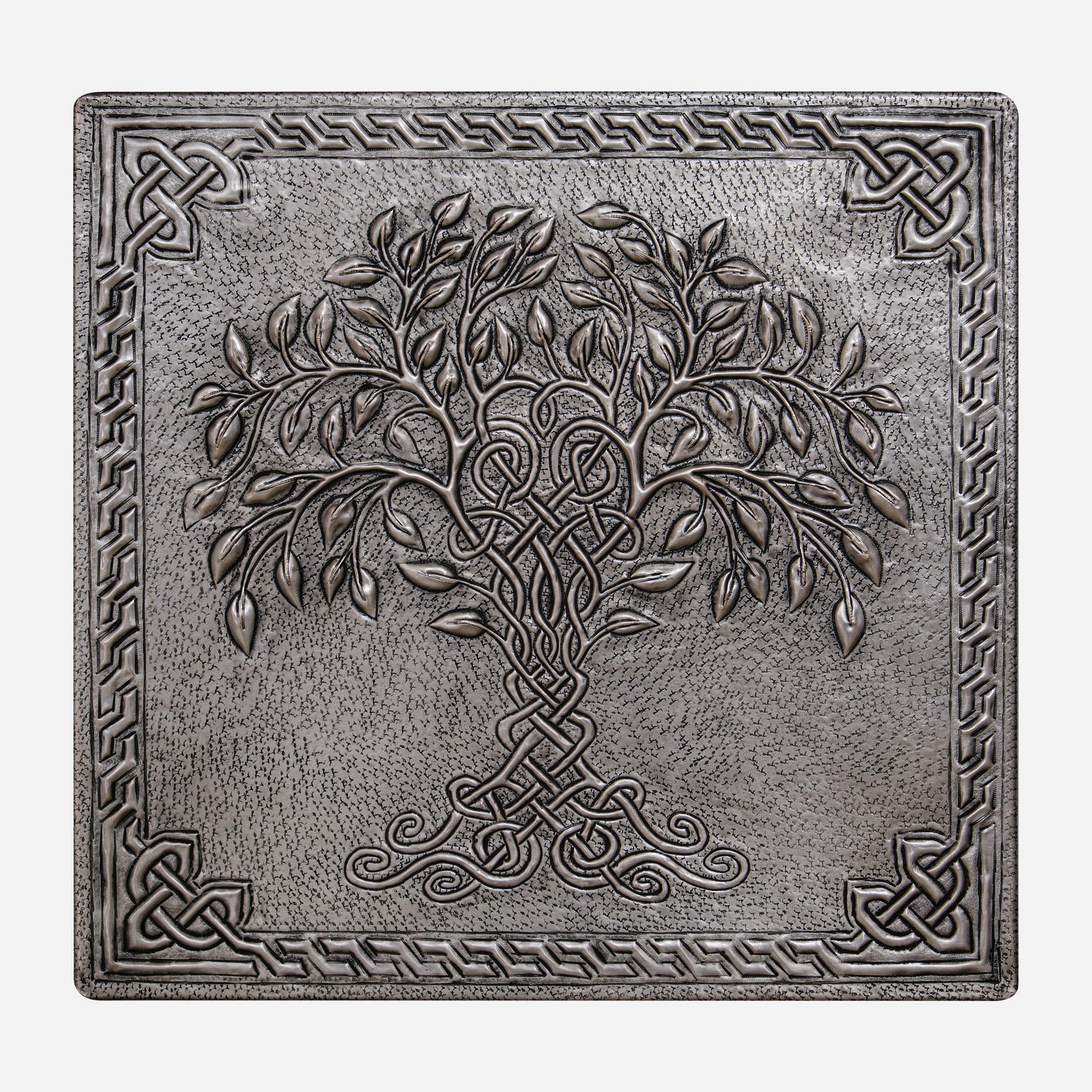 Copper Backsplash (Tree of Life with Celtic Border, Silver Color)