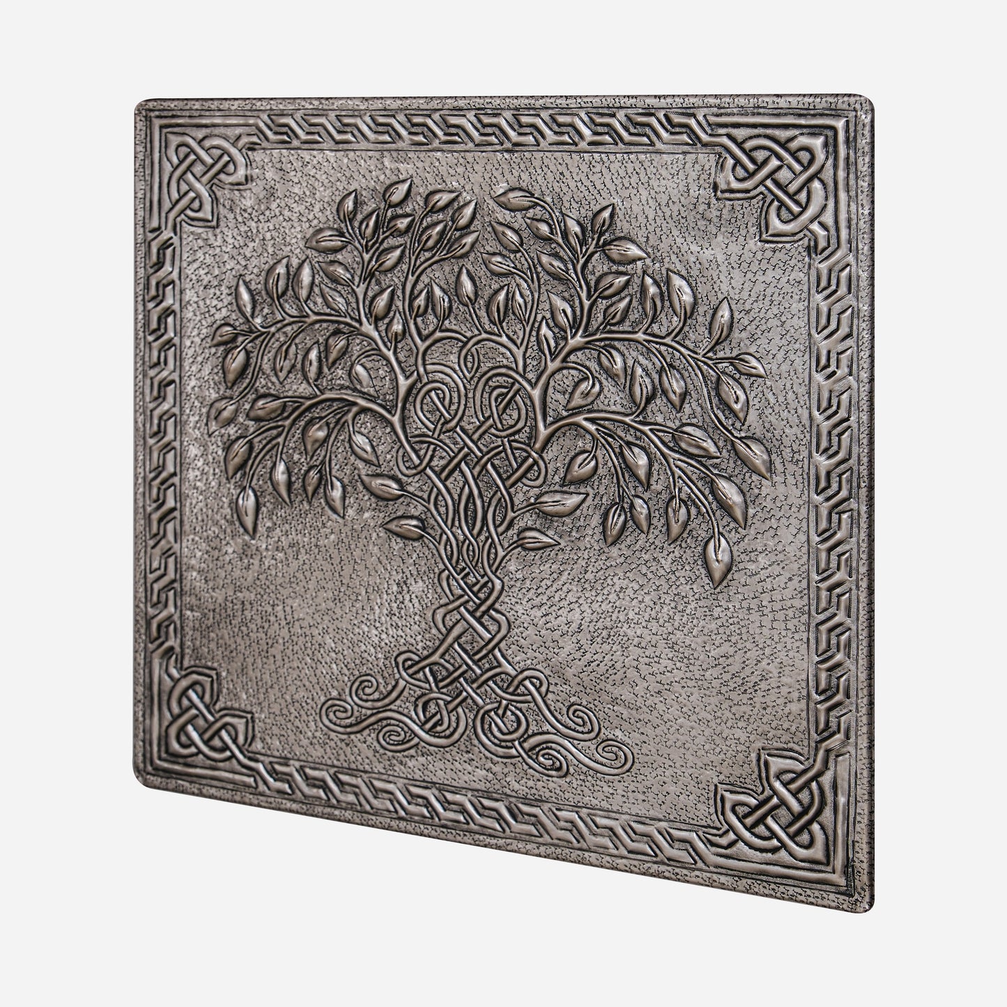 Copper Backsplash (Tree of Life with Celtic Border, Silver Color)