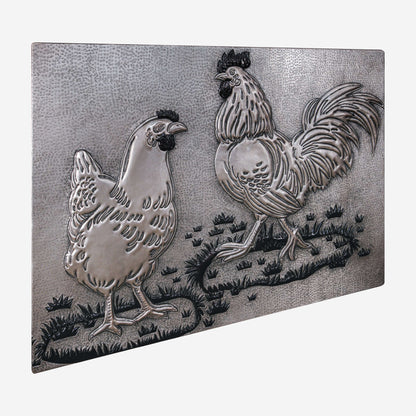 Copper Farmhouse Backsplash (Poultry, Silver&Black Color)