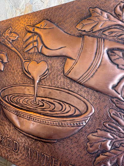 Hand-Hammered Copper Kitchen Backsplash Tile: Cooked With Love