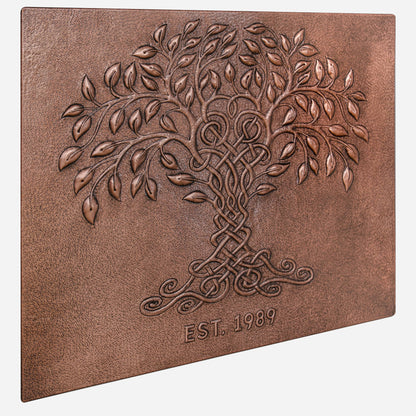 Copper Kitchen Backsplash Tree of Life