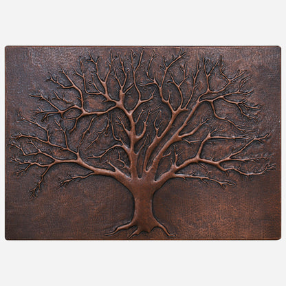 Brown Kitchen Backsplash Tree of Life