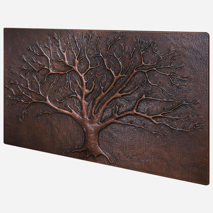 Brown Kitchen Backsplash Tree of Life