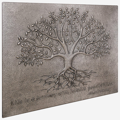 Copper Backsplash (Tree with Roots, Silver Color)