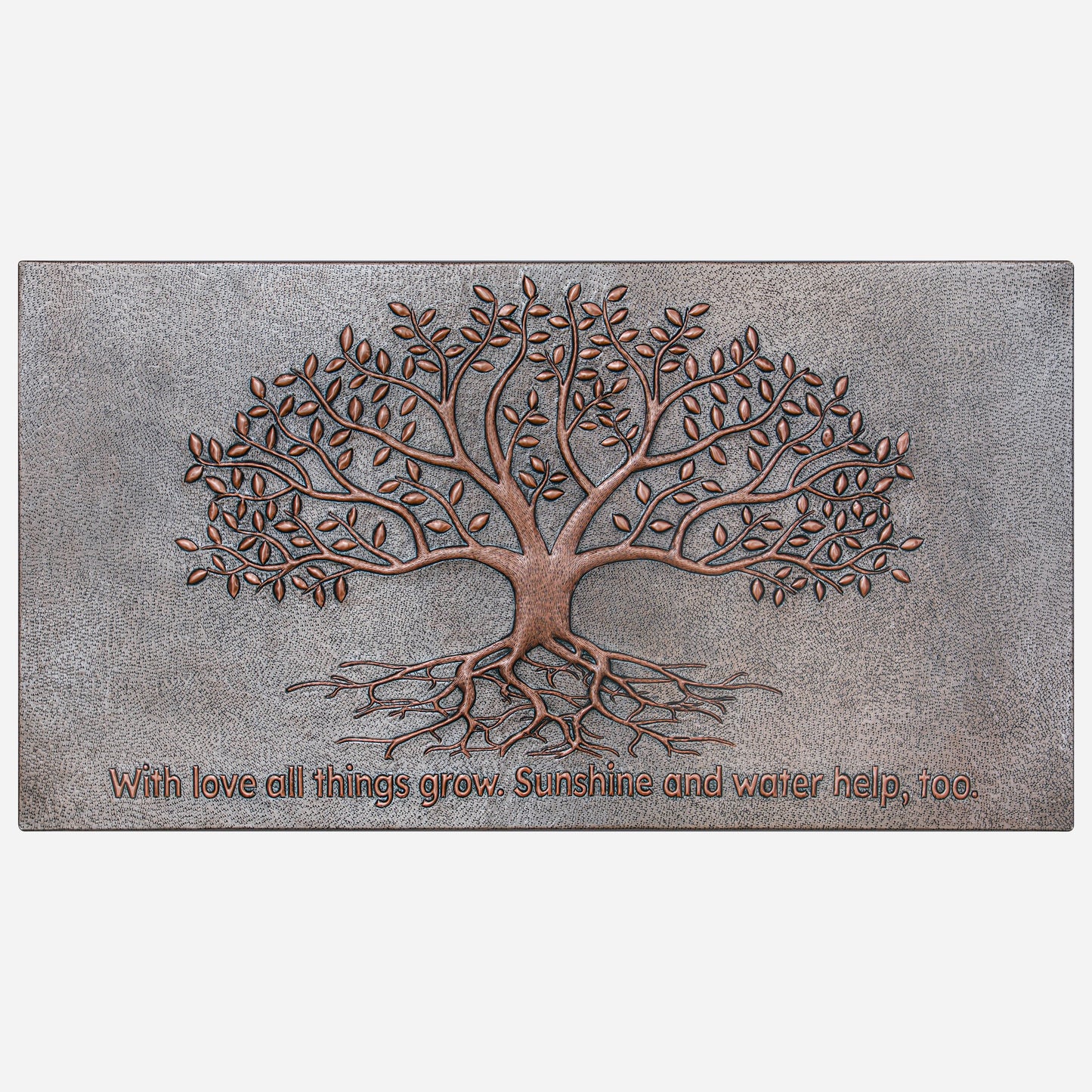 Copper Backsplash (Tree with Roots, Personalized, Silver&Copper Color)