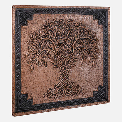 Copper Backsplash (Tree of Life, Copper&Black Color)