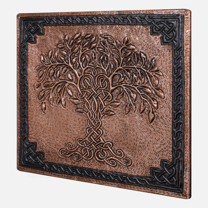 Copper Backsplash (Tree of Life, Copper&Black Color)