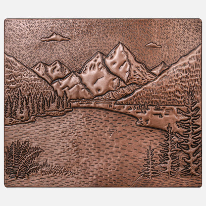 Copper Backsplash (Rocky Mountains and Lake Landscape)