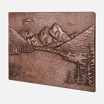 Copper Backsplash (Rocky Mountains and Lake Landscape)