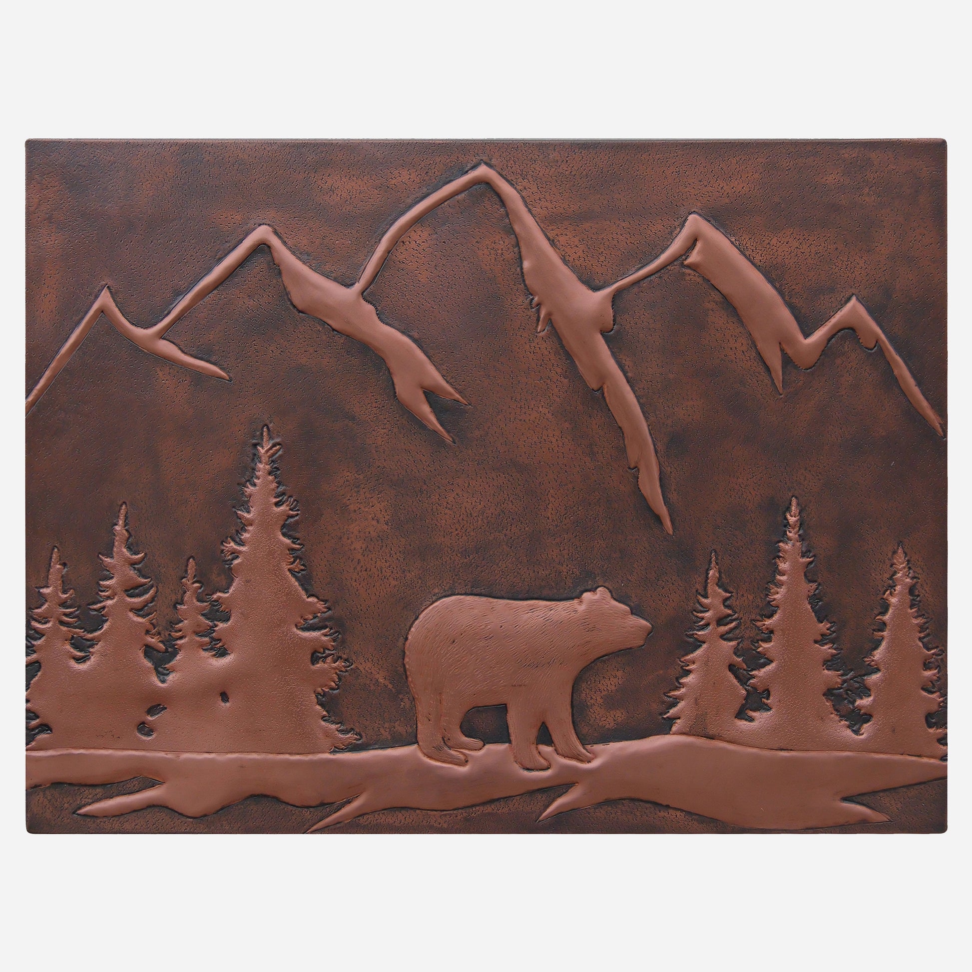 Bear Scene Copper Kitchen Backsplash - Natuross