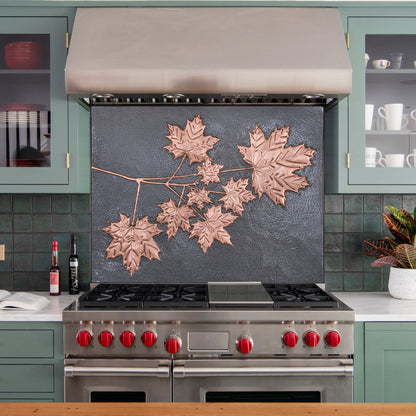 Maple Tree Branches Kitchen Backsplash Tile