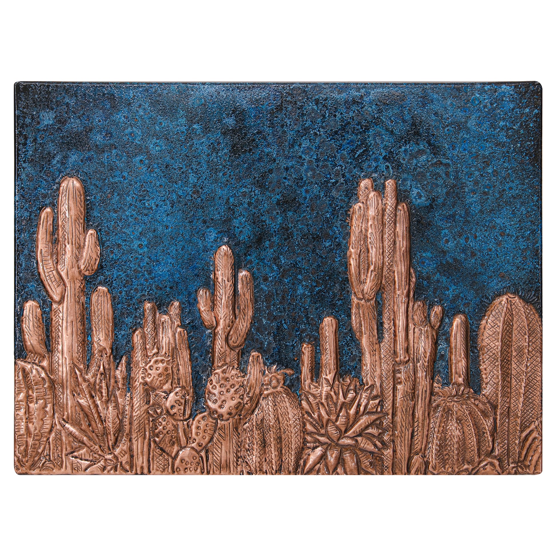 Metal Backsplash Tile Cactuses