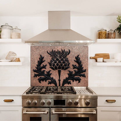 Copper Backsplash (Scottish Thistle, Copper&Black Color)