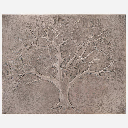 Tree Copper Kitchen Backsplash Tile 23.9"x30" Gray - Natuross