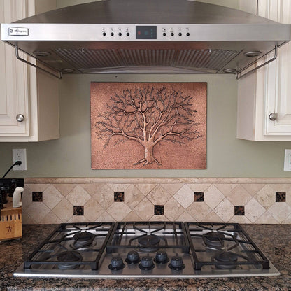 Copper Backsplash Panel (Tree of Life) - Natuross