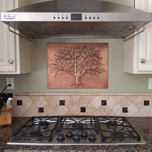 Copper Backsplash Panel (Tree of Life)