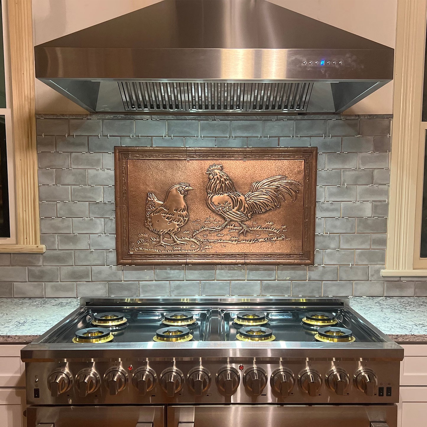 Farmhouse Copper Kitchen Backsplash