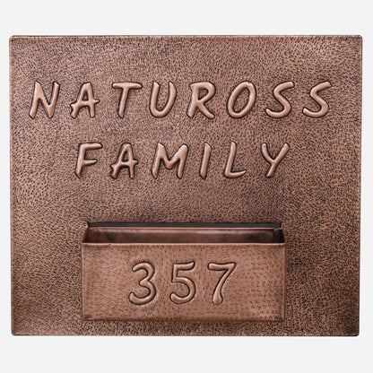 Address Sign with Planter Box