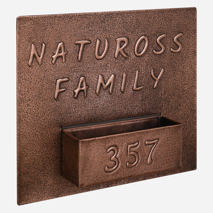 Address Sign with Planter Box