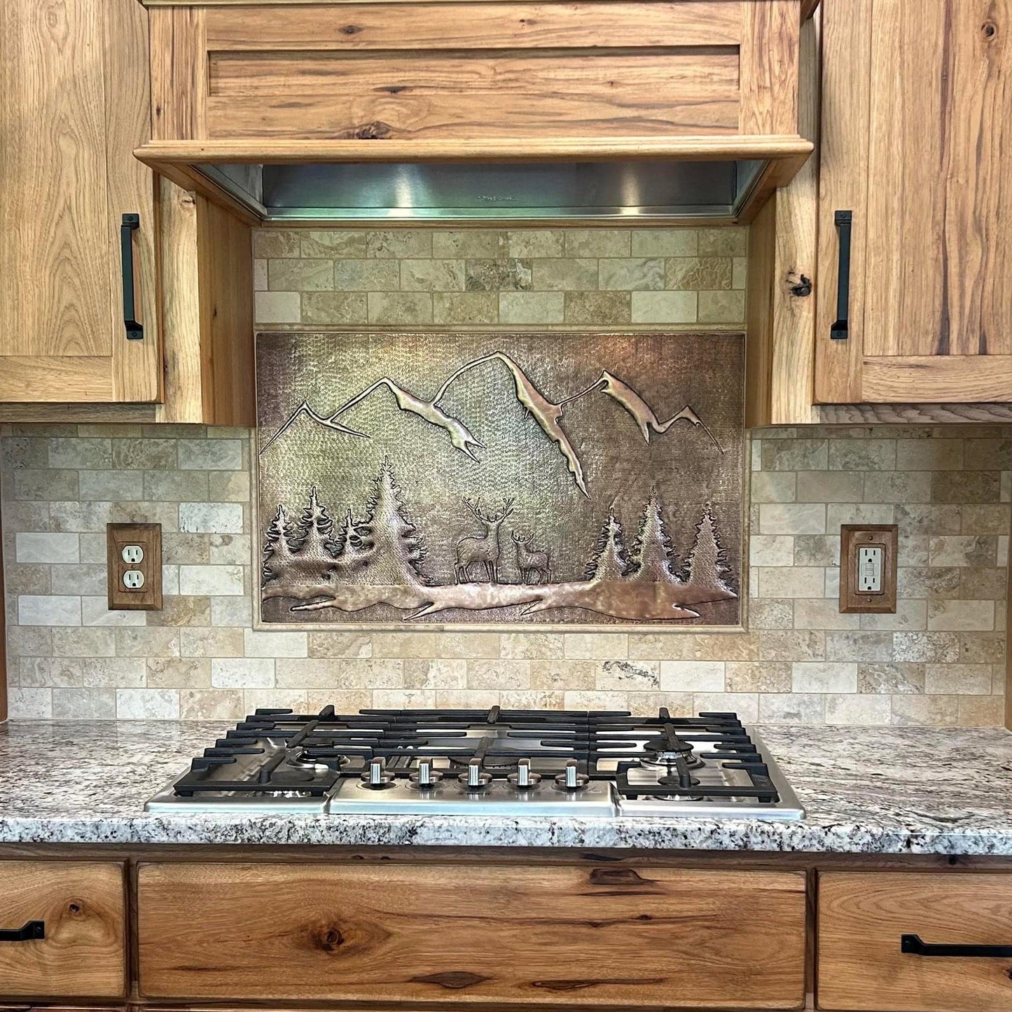 Deer Scene Kitchen Backsplash - Natuross