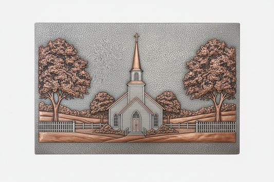 Country Church Steeple Panel
