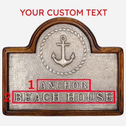 Copper Beach House Sign (Anchor) - Natuross