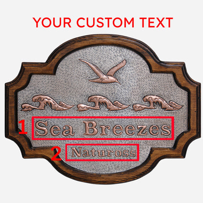 Beach House Copper Sign - Natuross