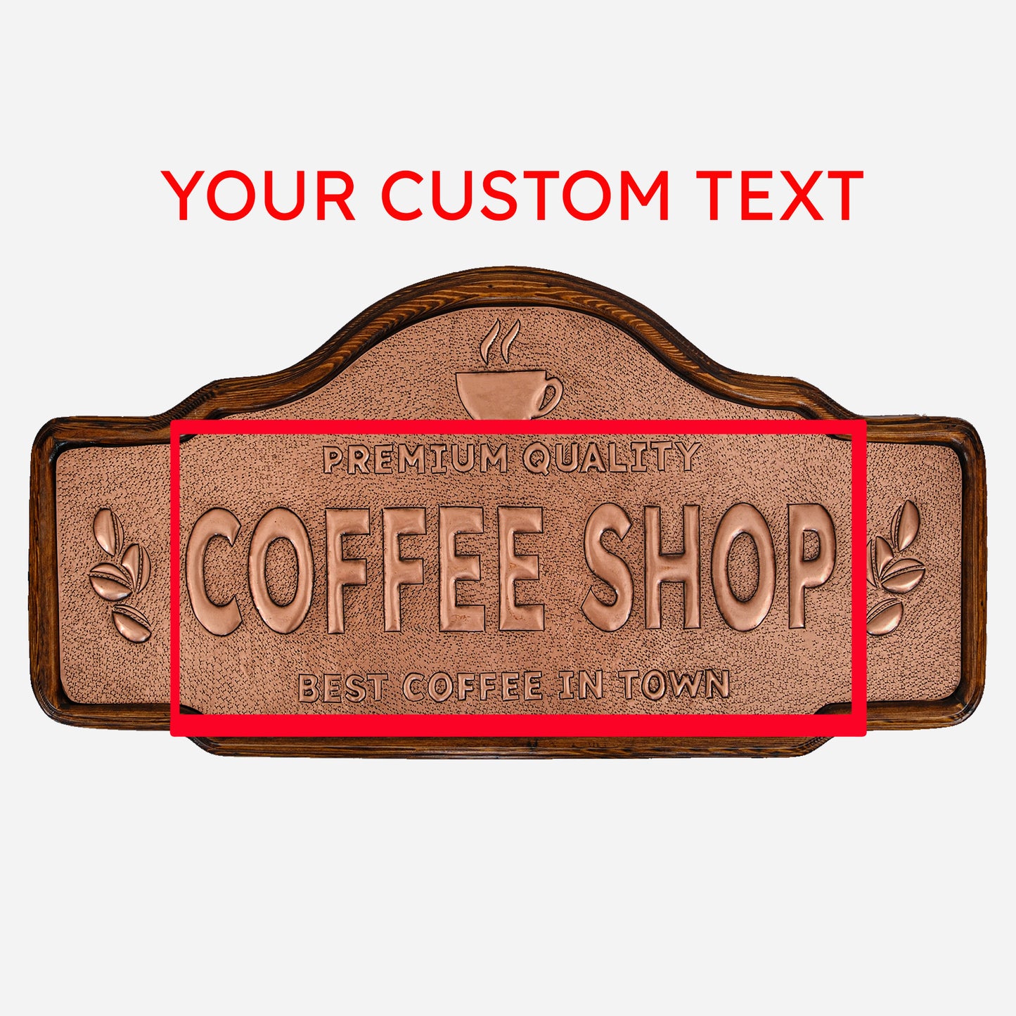 Copper Coffee Shop Sign - Natuross