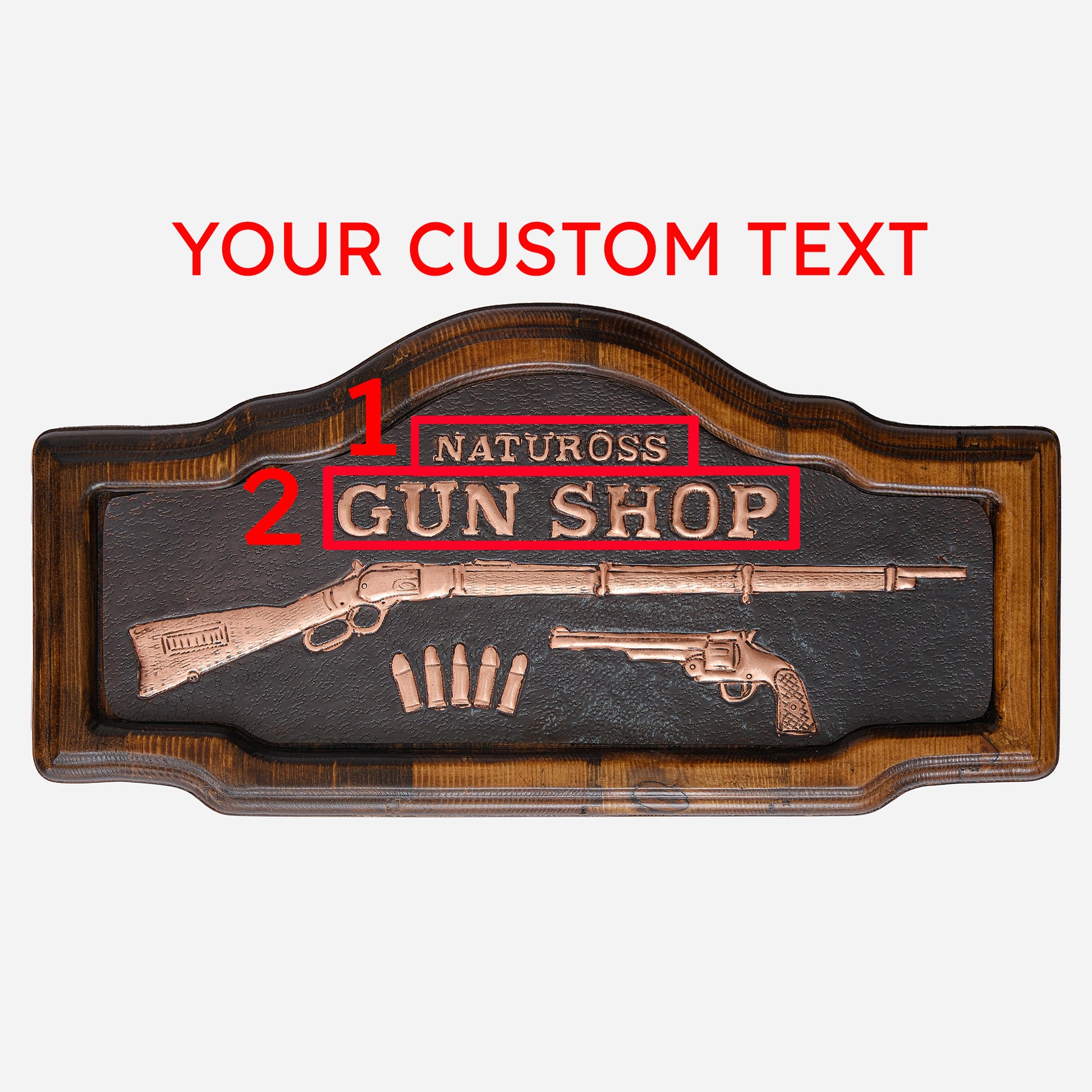 Copper Gun Shop Sign - Natuross