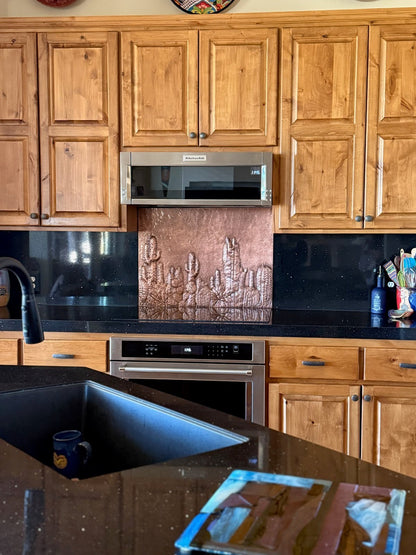 Cacti Copper Kitchen Backsplash - Natuross