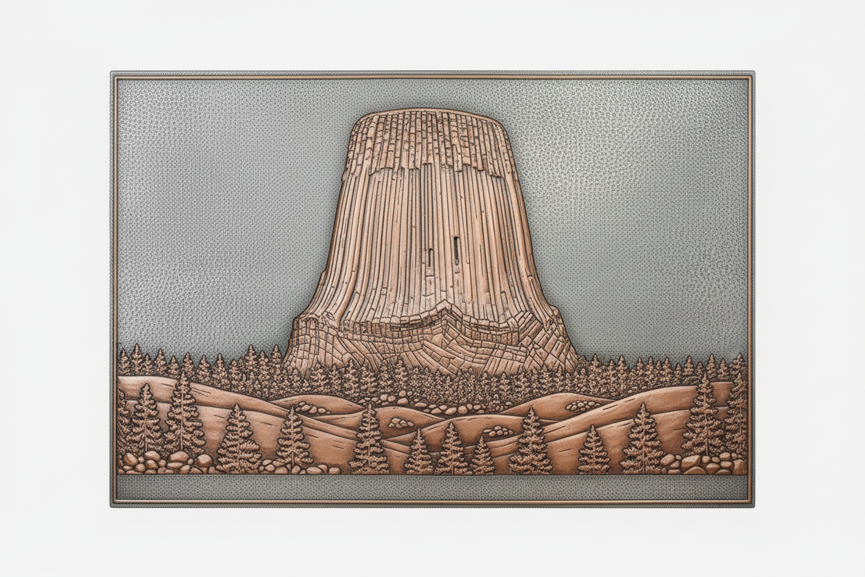 Devils Tower Wyoming Panel