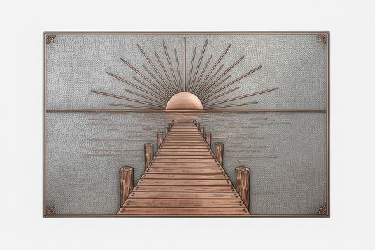 Dock at Sunrise Panel
