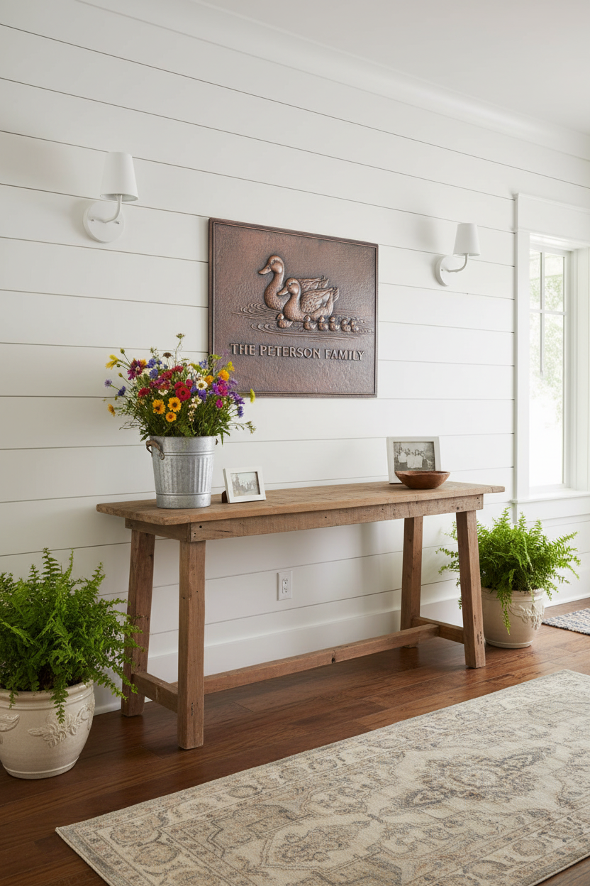 Duck Family - country farmhouse entryway