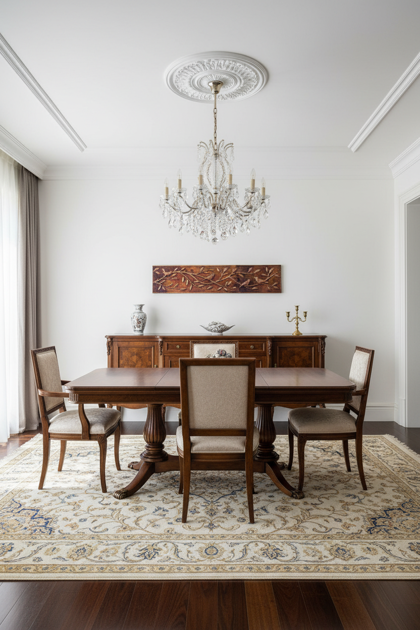 Fire Copper Tree Branches Panel Dining Room Feature Wall Portrait