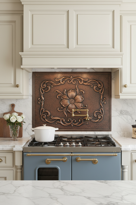 Floral Scroll - French provincial kitchen