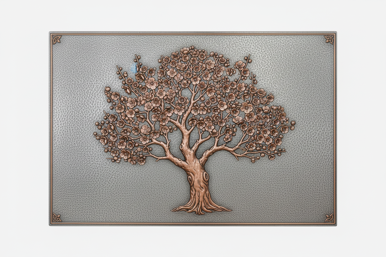 Flowering Plum Tree Panel