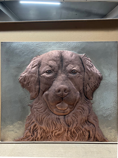 Golden Retriever Copper Kitchen Backsplash