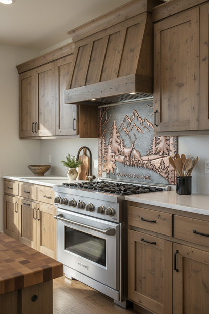 Gray Wilderness Vista - alpine chalet single piece